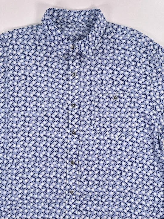 Age Of Wisdom Men’s Golf Print Short Sleeve Button Up Modal Shirt
large - Picture 4 of 11